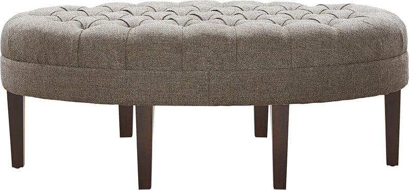 Martin Contemporary Surfboard Tufted Ottoman 48W x 27.5D x 18H Brown Multicolor Olliix.com