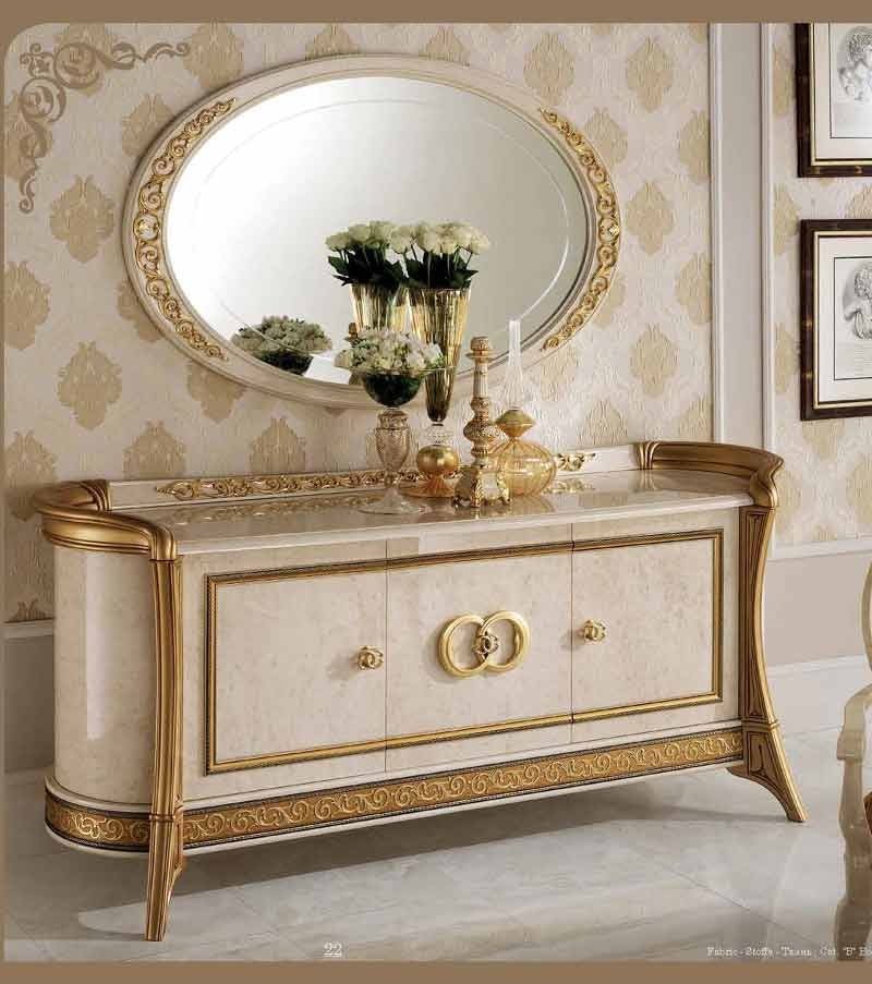 ESF Furniture - Arredoclassic Italy Melodia Buffet with Mirror - MELODIABM ESF Furniture