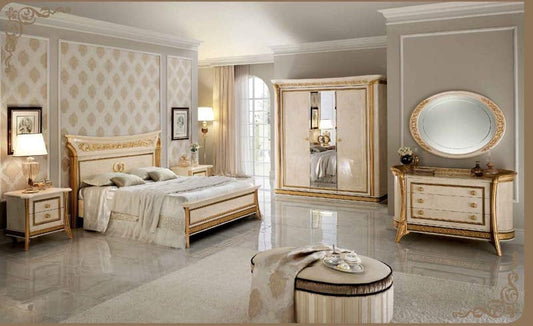 ESF Furniture - Arredoclassic Italy Melodia 6 Piece Eastern King Bedroom Set - MELODIAEKB-6SET ESF Furniture