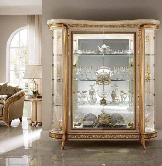 ESF Furniture - Arredoclassic Italy Melodia 4 Door China Cabinet - MELODIA4DCABINET ESF Furniture