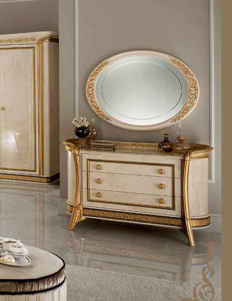 ESF Furniture - Arredoclassic Italy Melodia Dresser with Mirror - MELODIADM ESF Furniture