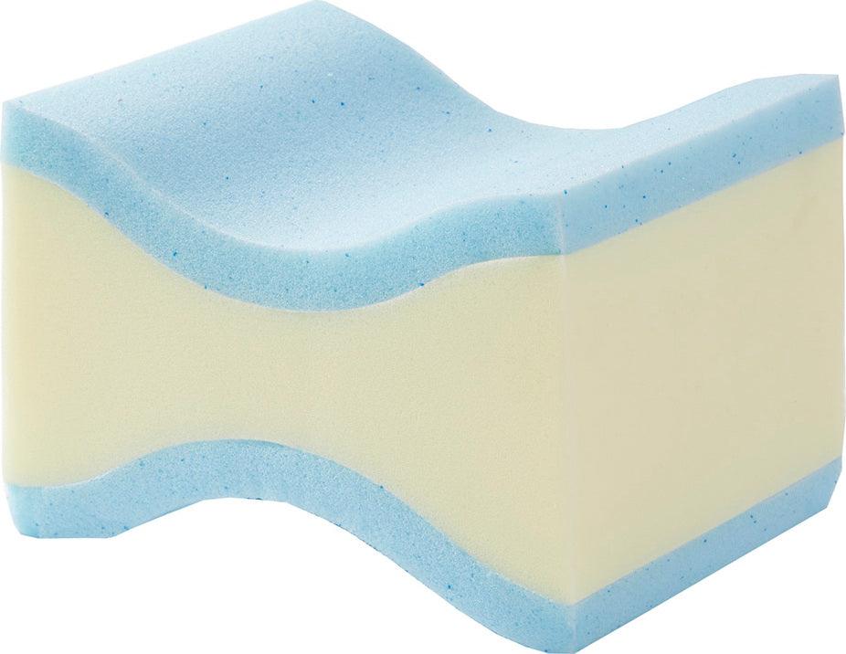 Memory Casual Foam Knee Pillow 11x8.5.x7" White Olliix.com