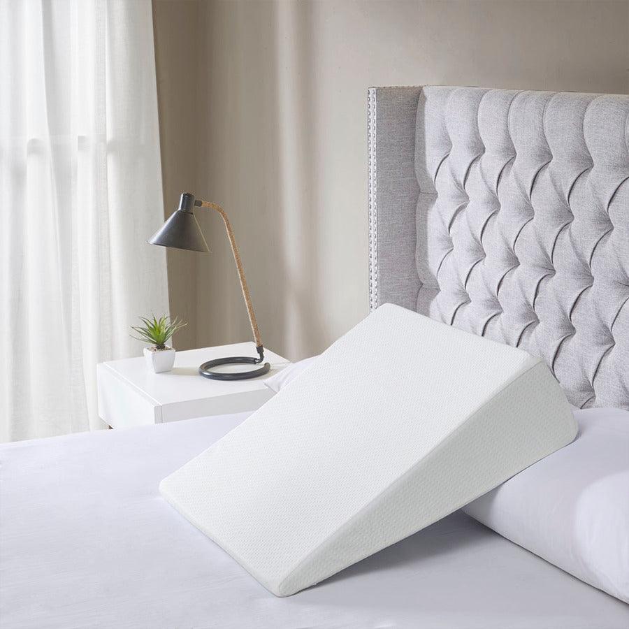 Memory Casual Foam Wedge Pillow 22"W x 24"L x 7"H White Olliix.com