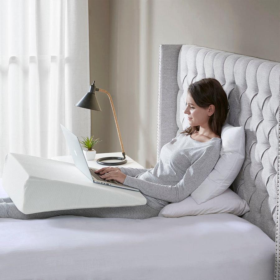 Memory Casual Foam Wedge Pillow 22"W x 24"L x 7"H White Olliix.com