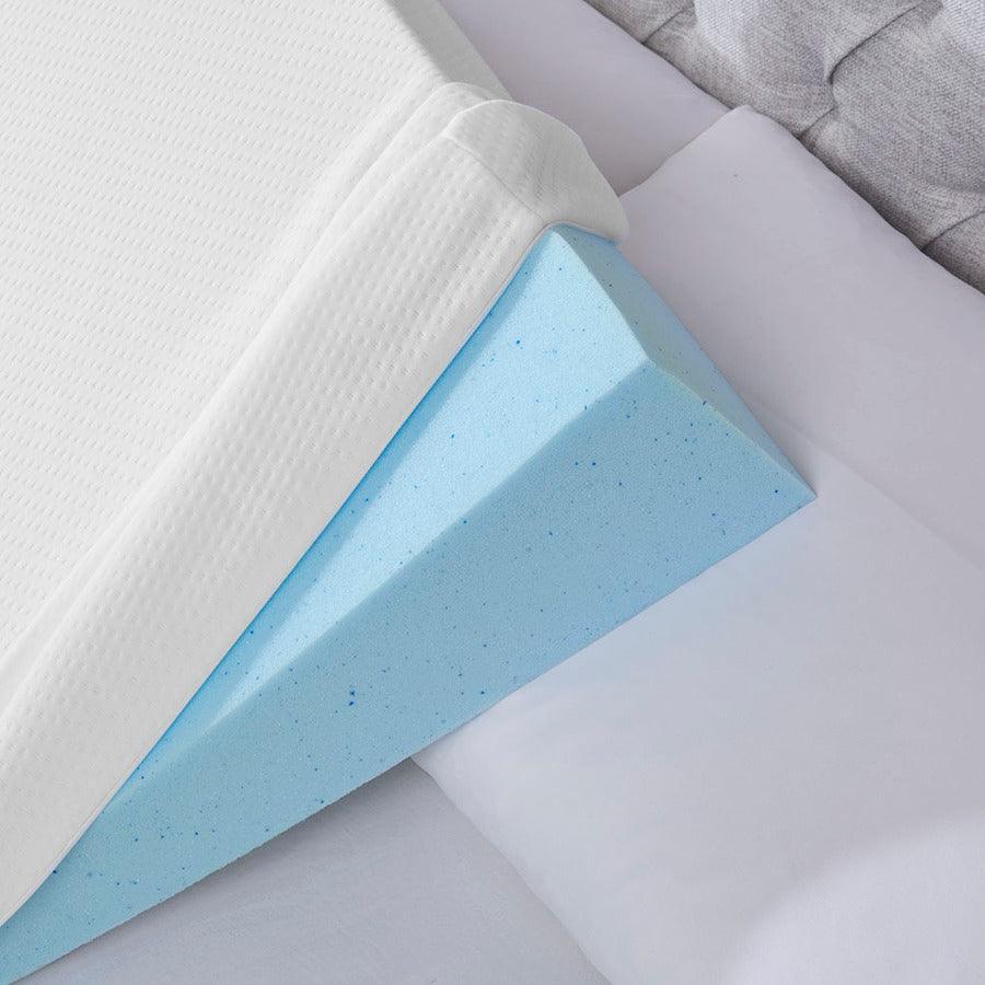 Memory Casual Foam Wedge Pillow 22"W x 24"L x 7"H White Olliix.com