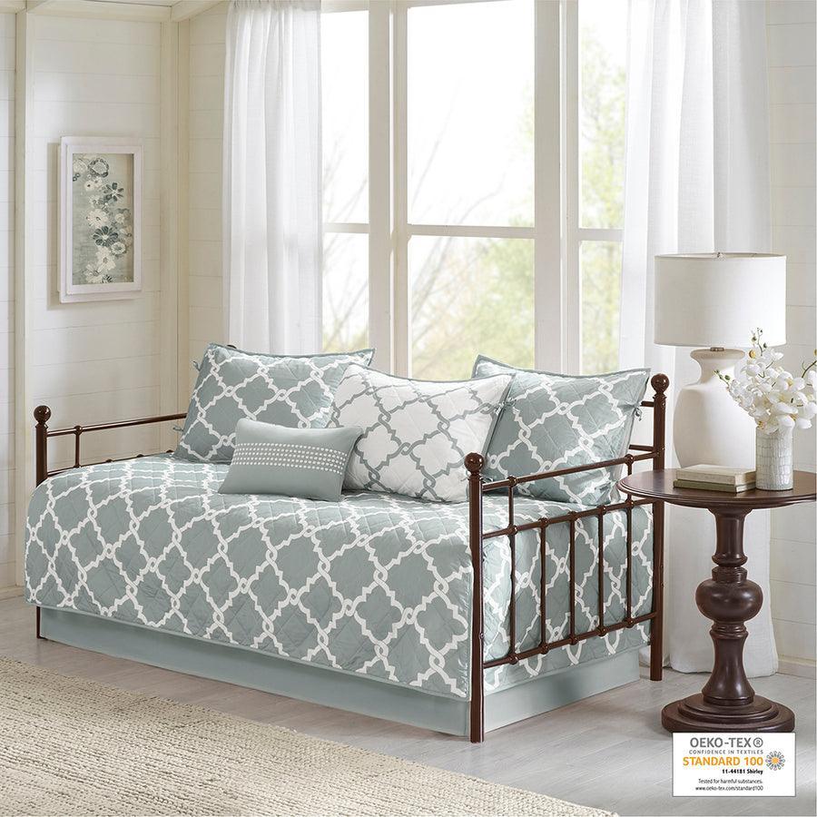 Merritt Transitional 6 Piece Reversible Daybed Set Gray Olliix.com