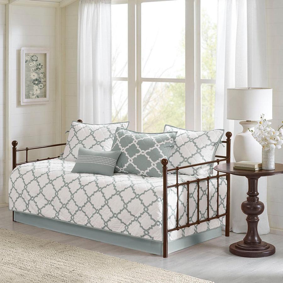 Merritt Transitional 6 Piece Reversible Daybed Set Gray Olliix.com