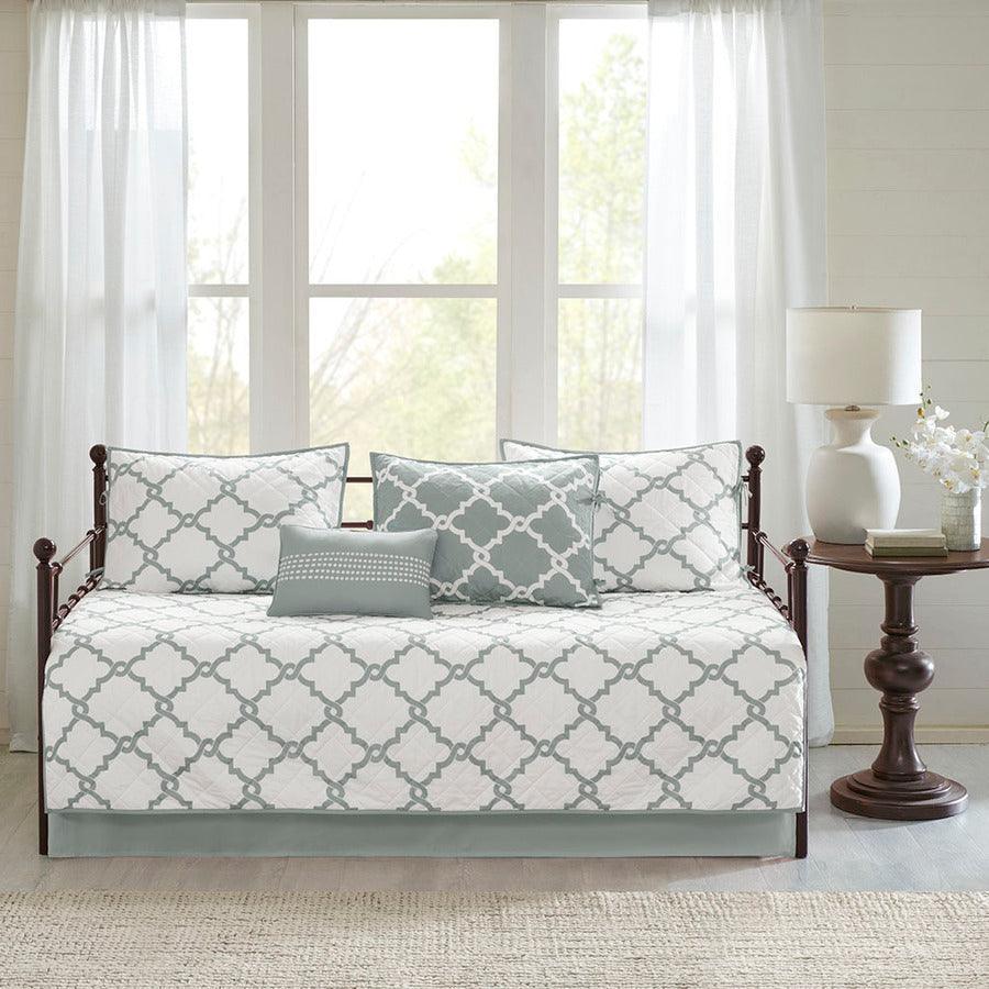 Merritt Transitional 6 Piece Reversible Daybed Set Gray Olliix.com