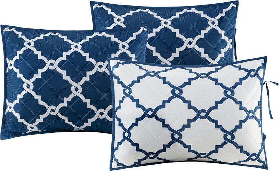 Merritt Transitional 6 Piece Reversible Daybed Set Navy Olliix.com