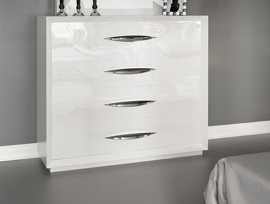 ESF Furniture - Miami Single Dresser in White - MIAMI-SINGLE DR ESF Furniture