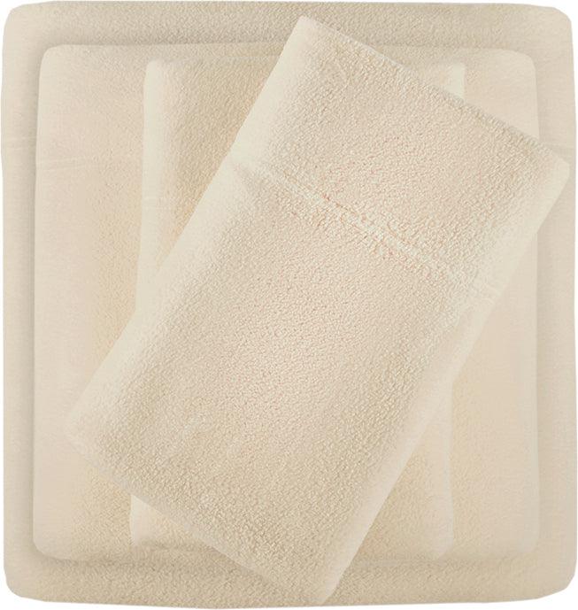 Micro Fleece California King Sheet Set Khaki Olliix.com