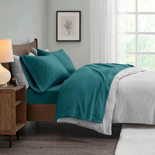 Micro Fleece California King Sheet Set Teal Olliix.com