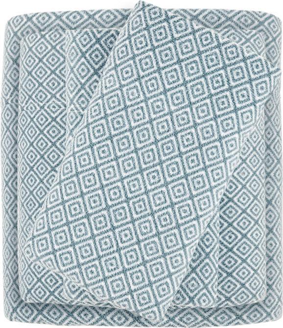 Micro Fleece Full Sheet Set Blue Diamond Olliix.com