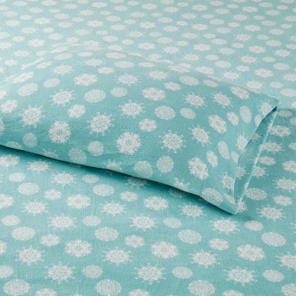 Micro Fleece Full Sheet Set Blue Olliix.com