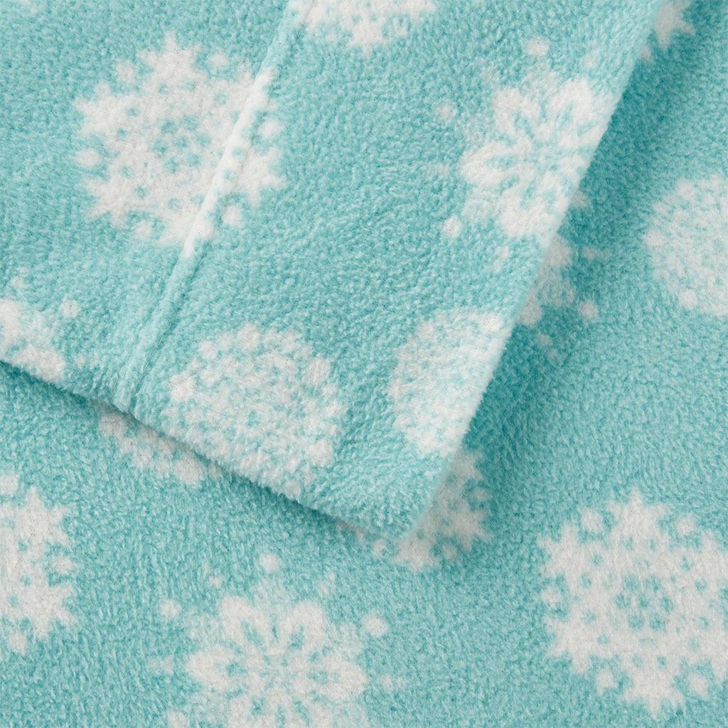 Micro Fleece Full Sheet Set Blue Olliix.com