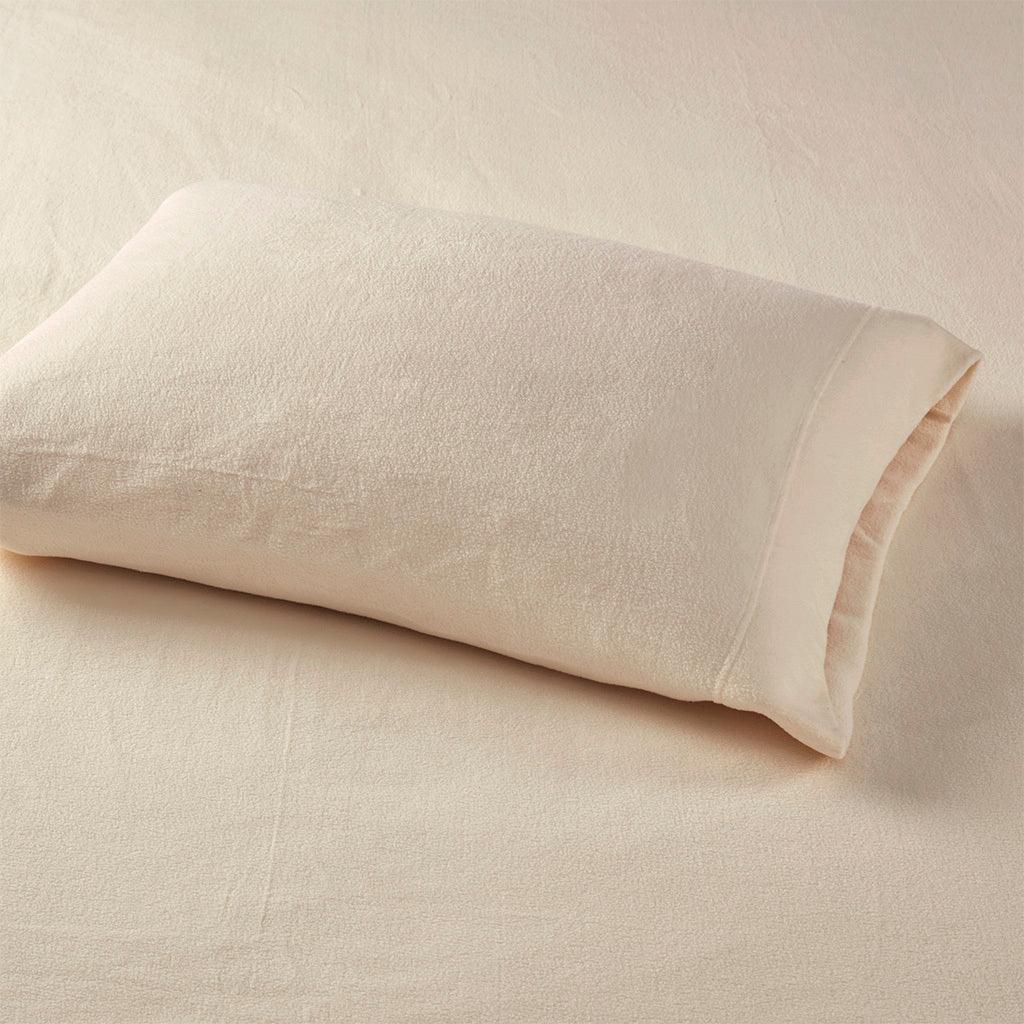 Micro Fleece King Sheet Set Khaki Olliix.com