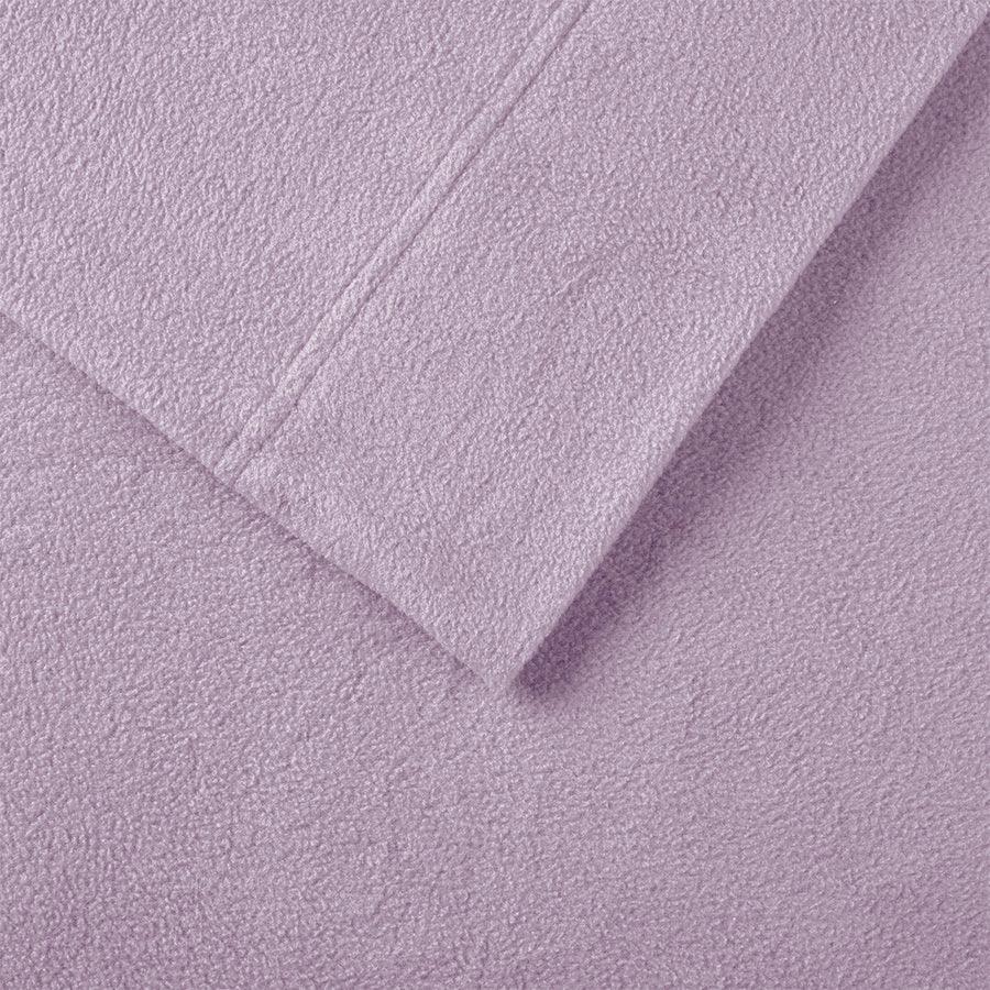 Micro Twin XL Fleece Sheet Set Lavender Olliix.com