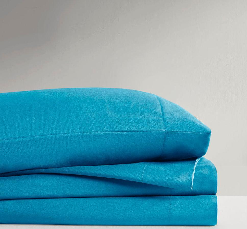 Microfiber All Season Wrinkle-Free Sheet Set Twin XL Teal Olliix.com