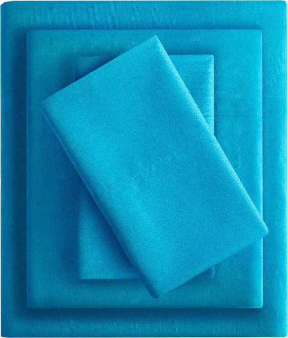 Microfiber All Season Wrinkle-Free Sheet Set Twin XL Teal Olliix.com