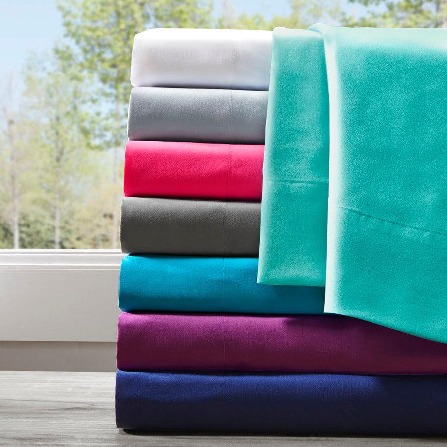 Microfiber All Season Wrinkle-Free Sheet Set Twin XL Teal Olliix.com