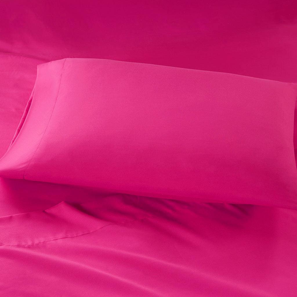 Microfiber Full Sheet Set Pink Olliix.com