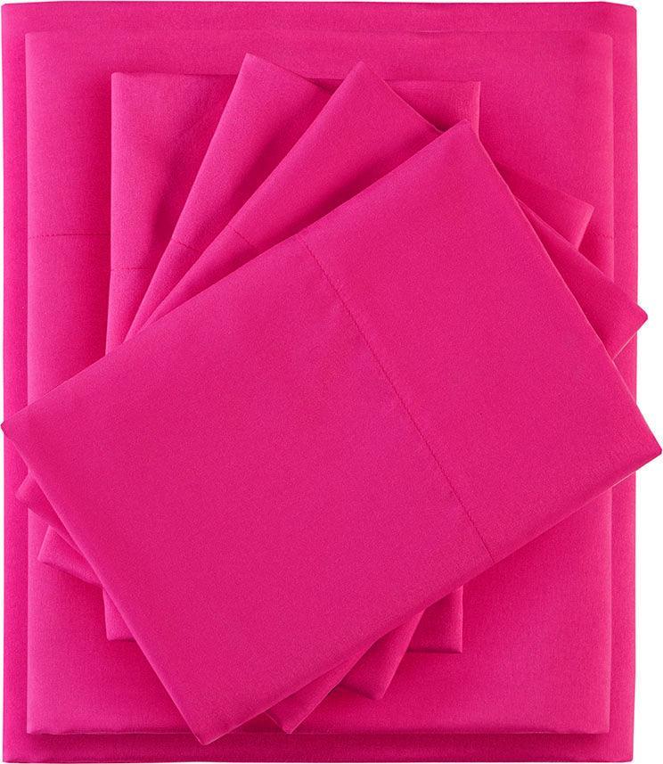 Microfiber Full Sheet Set Pink Olliix.com