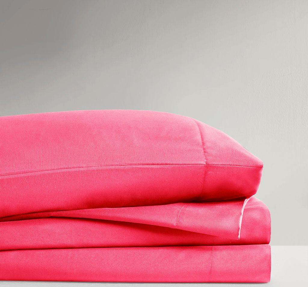 Microfiber Full Wrinkle Free Sheet Set Pink Olliix.com