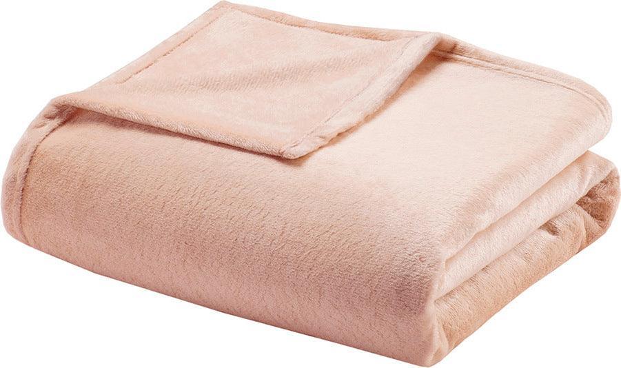 Microlight Blanket King Blush Olliix.com