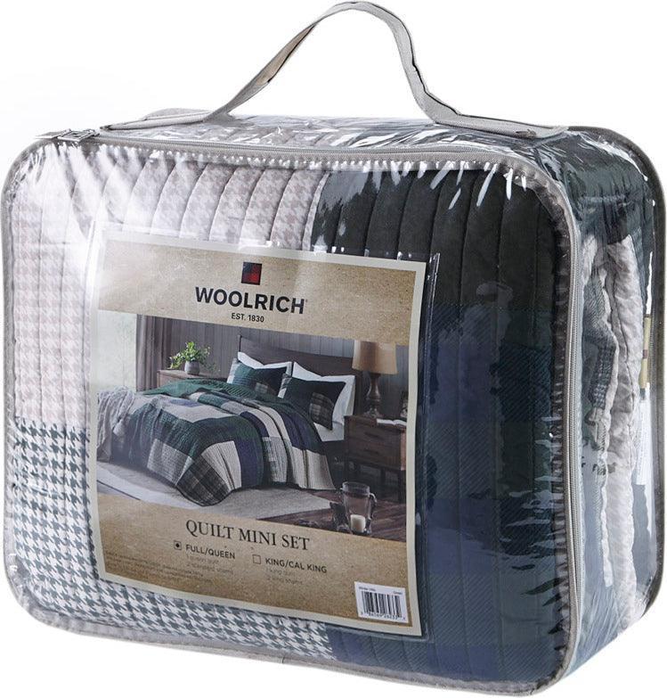 Mill Lodge/Cabin Creek Oversized Cotton Quilt Set Full/ Queen Green Olliix.com