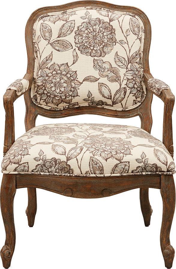 Monroe Camel Back Exposed Wood Chair Multicolor Olliix.com