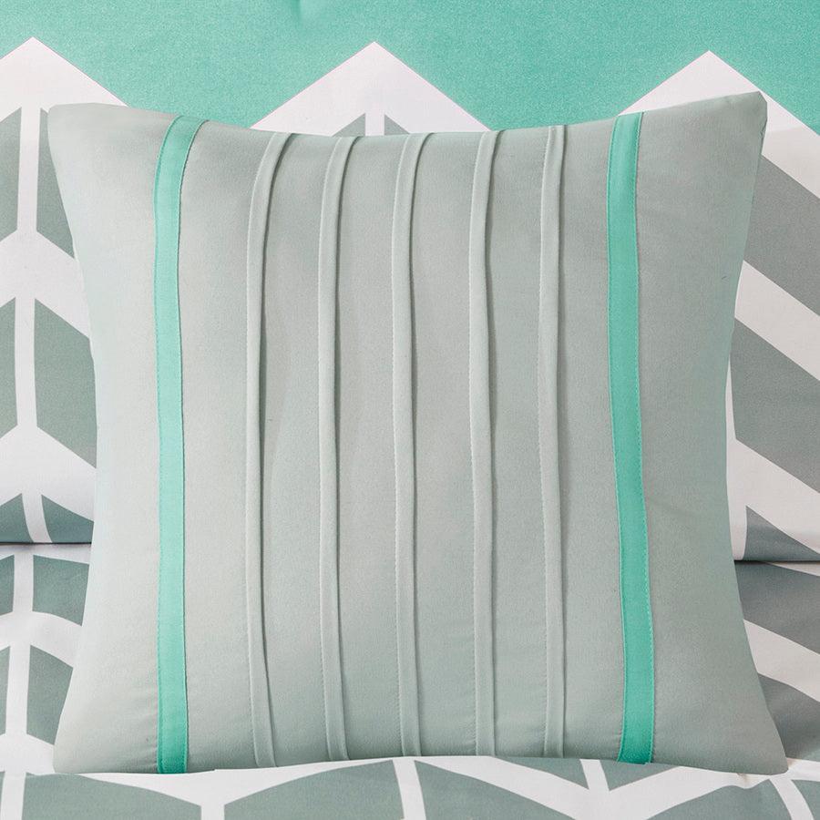 Nadia 26" W Comforter Set Teal Full/Queen Olliix.com