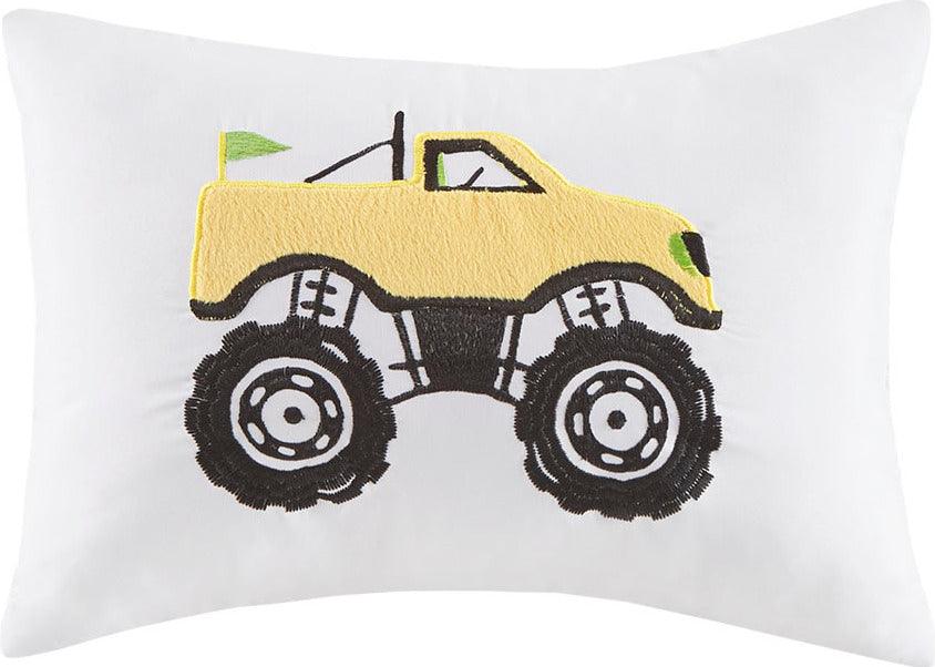 Nash Modern Monster Truck Comforter Set Blue Full/Queen Olliix.com