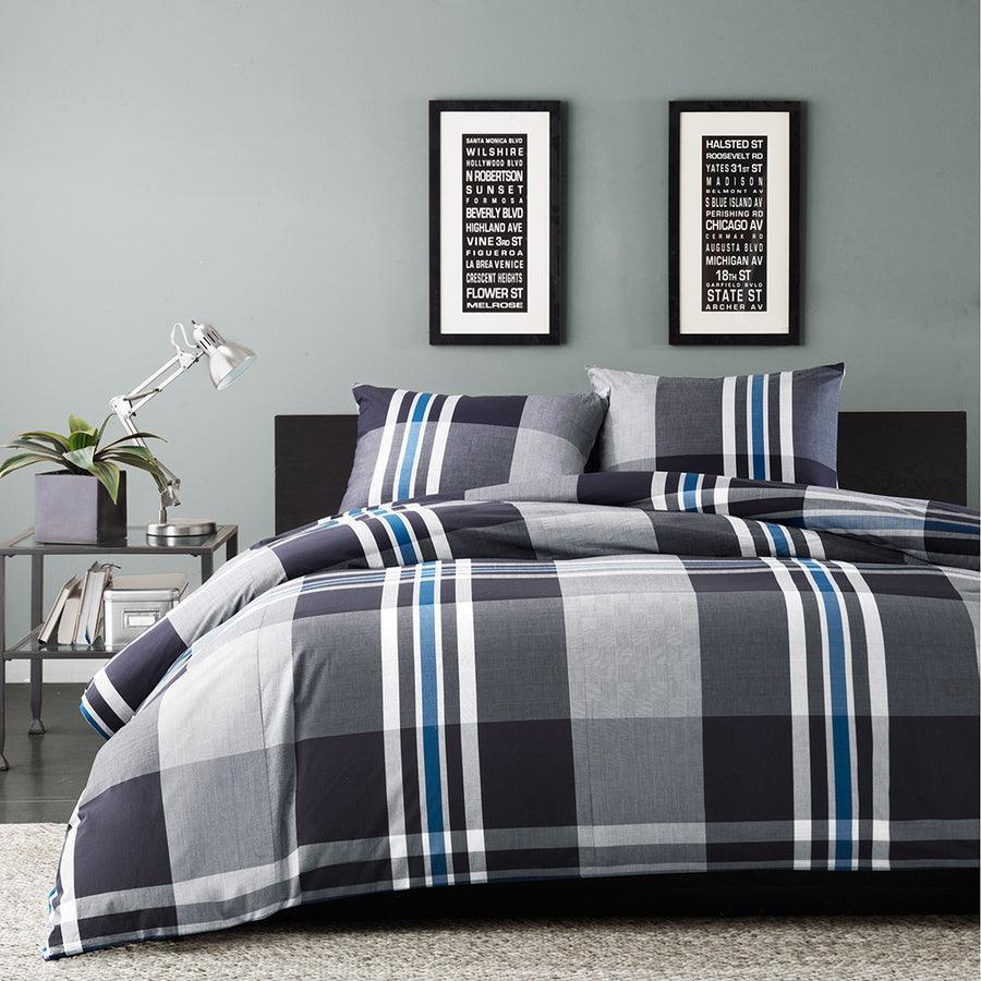 Nathan King Duvet Cover Mini Set Gray Olliix.com