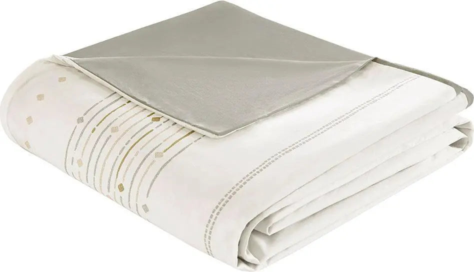 Nea King/California King Cotton Printed Duvet Cover Set with Trims Multicolor Olliix.com