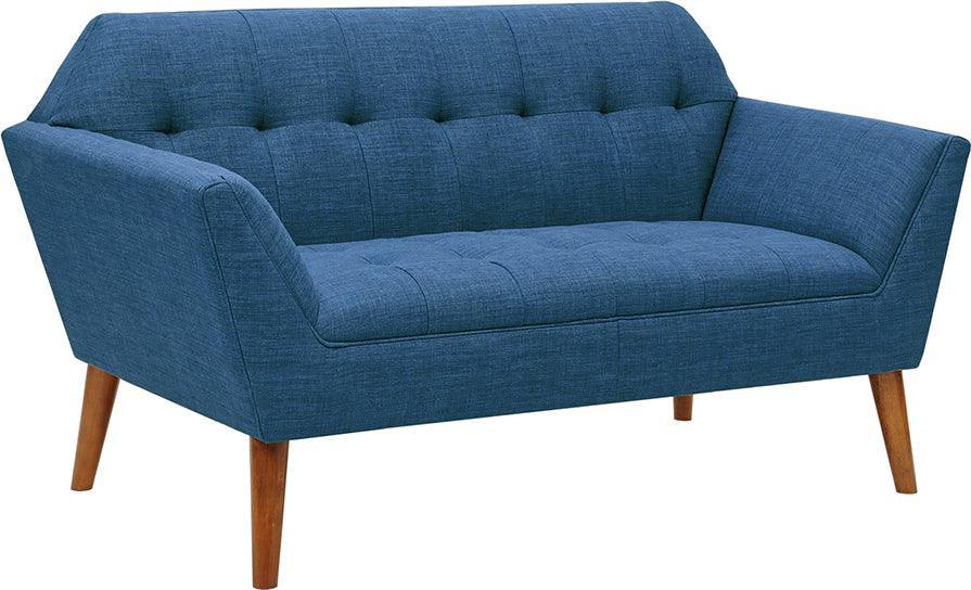 Newport Industrial Loveseat 59W x 30.75D x 31.5H" Blue Olliix.com