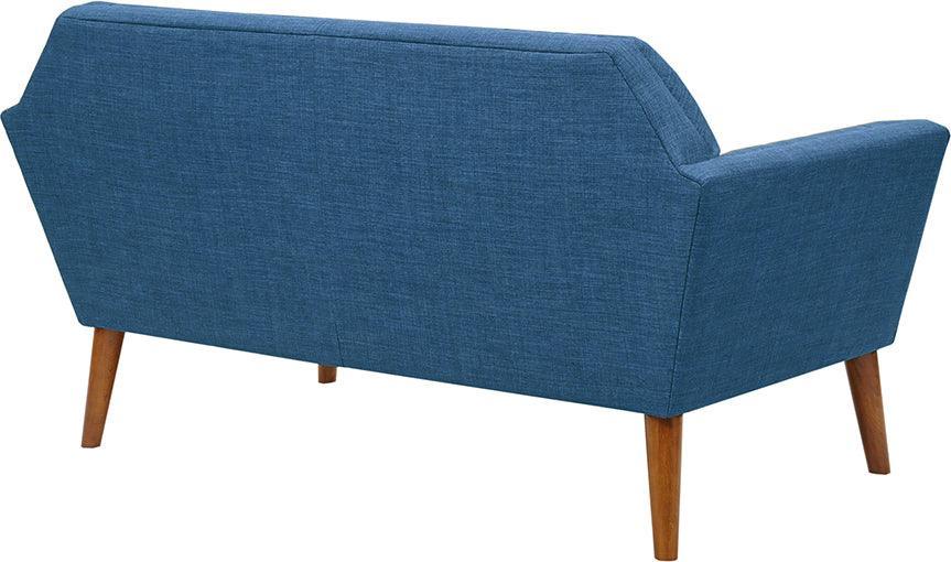 Newport Industrial Loveseat 59W x 30.75D x 31.5H" Blue Olliix.com