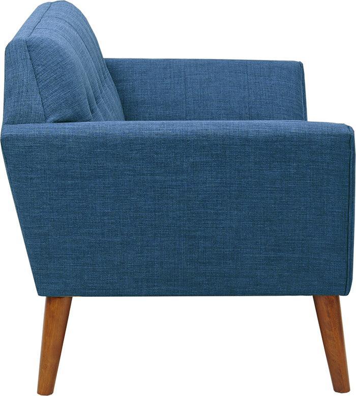 Newport Industrial Loveseat 59W x 30.75D x 31.5H" Blue Olliix.com