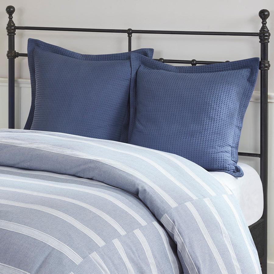 Noble King Cotton Comforter Set Blue Olliix.com