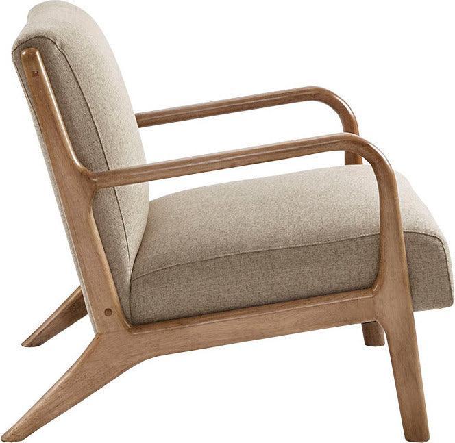 Novak Lounge Chair Taupe Olliix.com