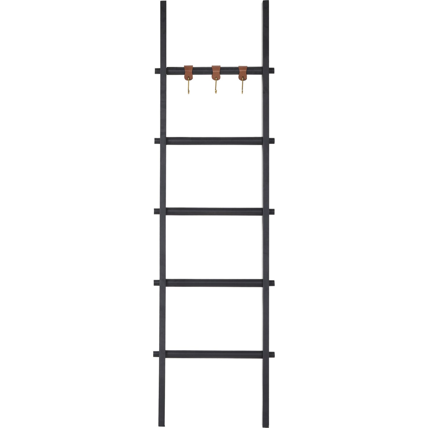 RenWil Mareva Decorative Ladder For Throws W/ PU Leather Accent Hooks SHE032 RenWil