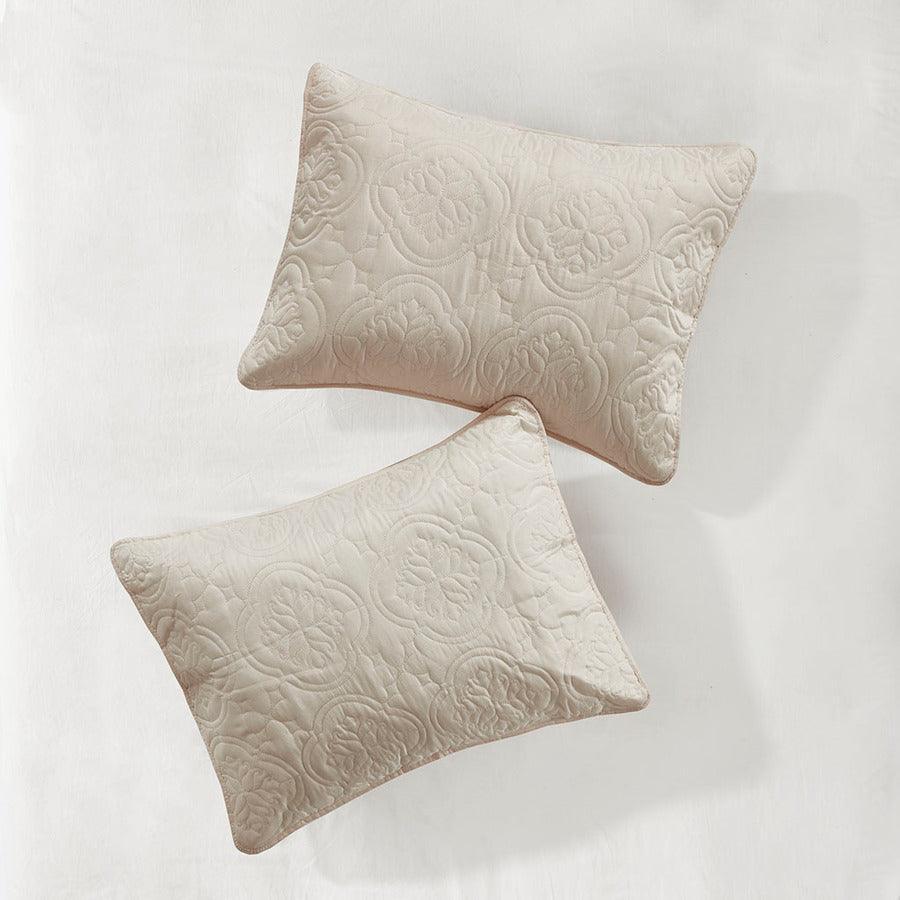 Oakley Full/Queen 3 Piece Reversible Bedspread Set Cream Olliix.com