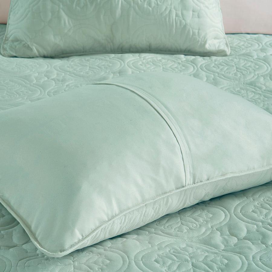 Oakley Full/Queen 3 Piece Reversible Bedspread Set Seafoam Olliix.com