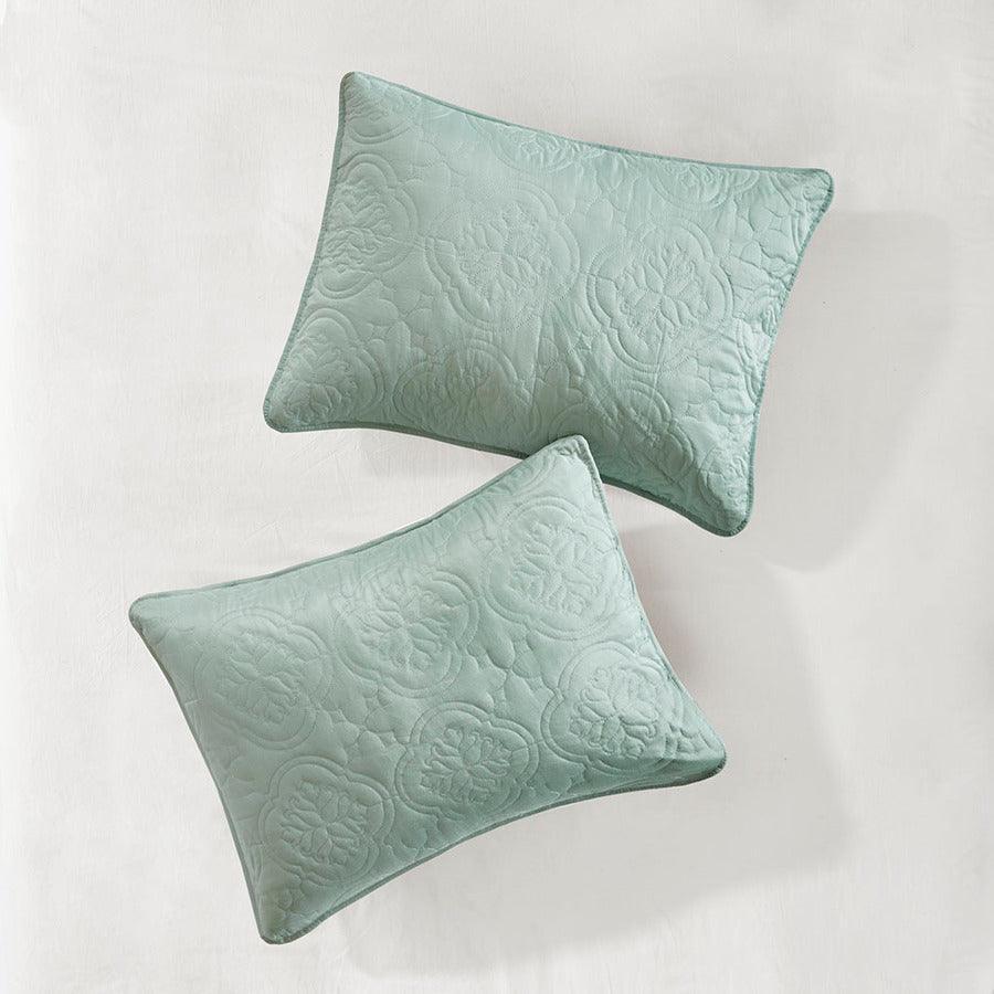 Oakley Full/Queen 3 Piece Reversible Bedspread Set Seafoam Olliix.com