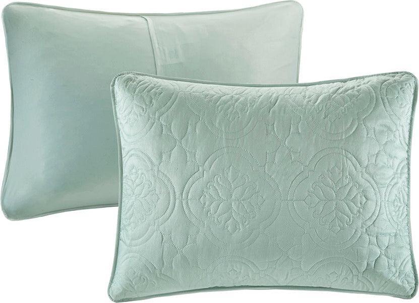 Oakley Full/Queen 3 Piece Reversible Bedspread Set Seafoam Olliix.com