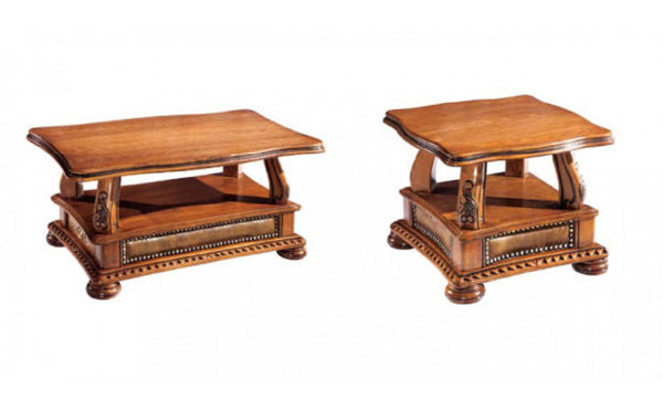 ESF Furniture - Oakman 3 Piece Occasional Table Set - OAKMANCOFFEETABLE-3SET ESF Furniture