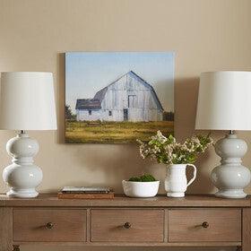 Old White Barn Gel Coat Canvas Multicolor Olliix.com