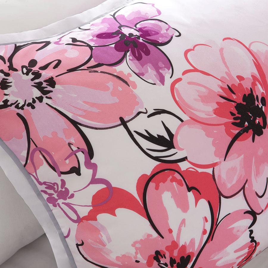 Olivia 26 " W Comforter Set Pink Full/Queen Olliix.com