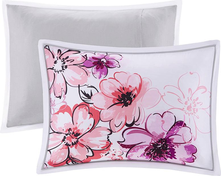 Olivia 26 " W Comforter Set Pink Full/Queen Olliix.com