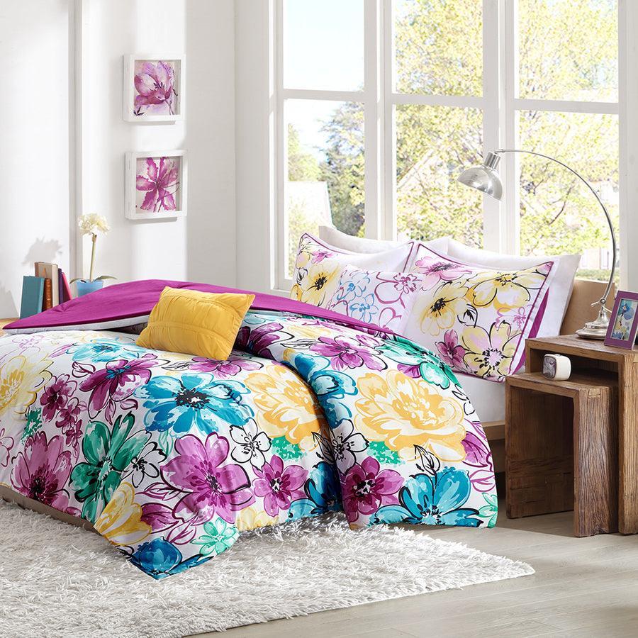 Olivia Comforter Set Blue Full/Queen Olliix.com