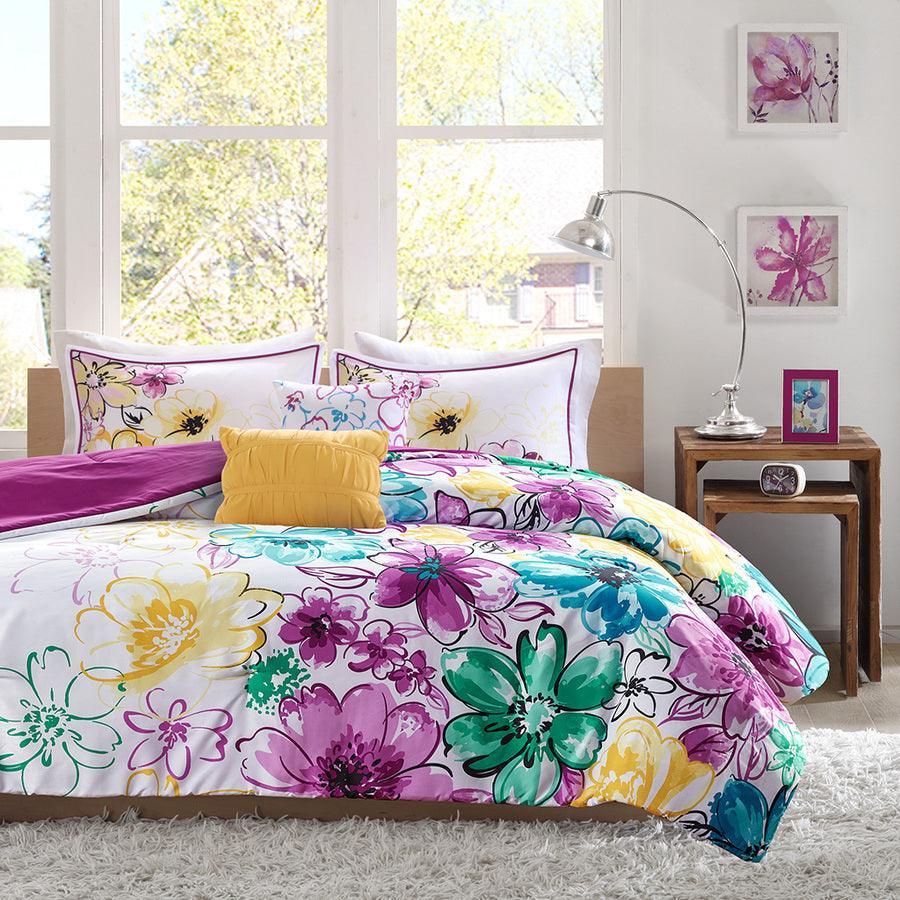 Olivia Comforter Set Blue Full/Queen Olliix.com